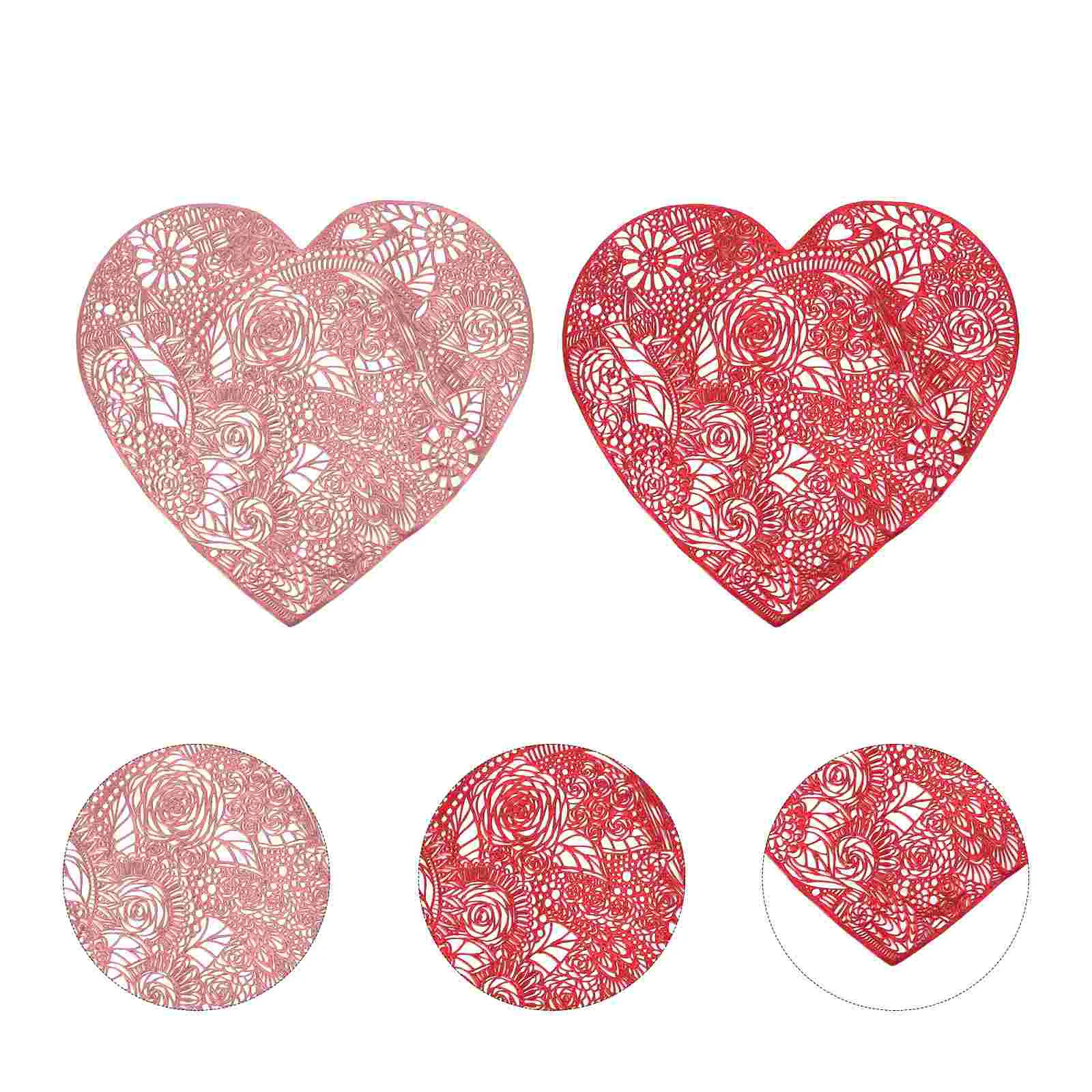 

Table Heart Placemat Mat Placemats Coaster Dining Dish Cup Wedding Housewarming Pad Place Love Mothers Gifts Day Mats Trivet
