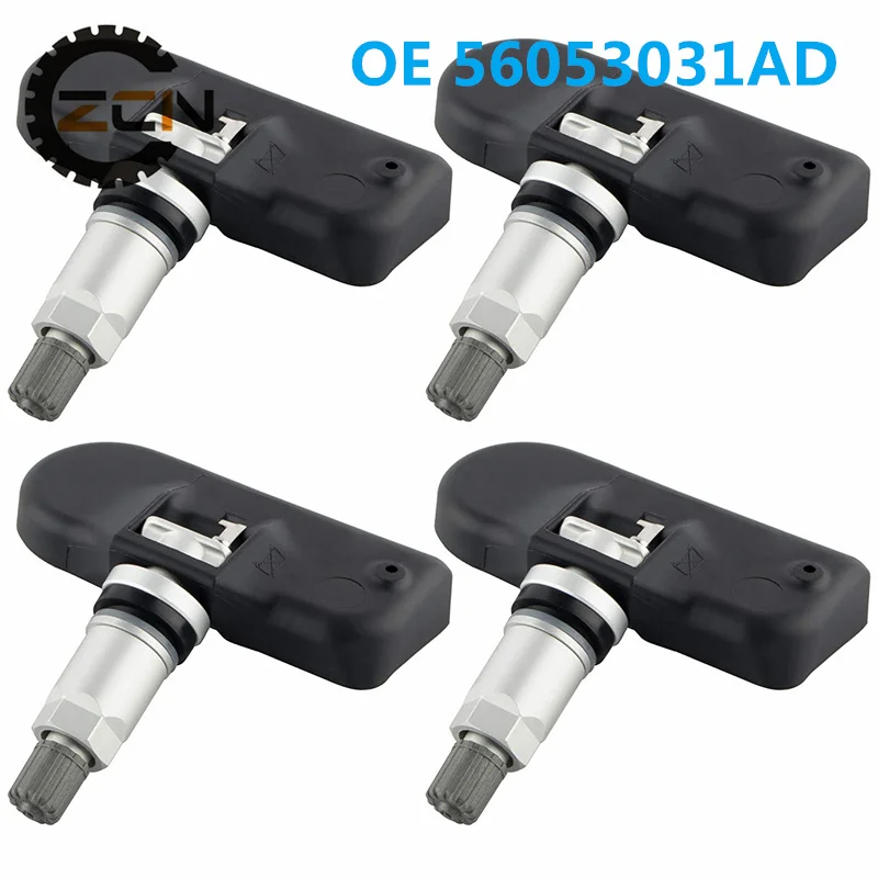 

4 шт., датчик контроля давления в шинах Dodge Jeep Chrysler 433 МГц 56053031AD