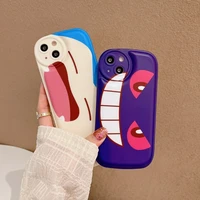 airbag fashion anime cartoon monsters phone case cover for iphone 11 12 13 pro x xr xs max shockproof case for iphone 13 cases