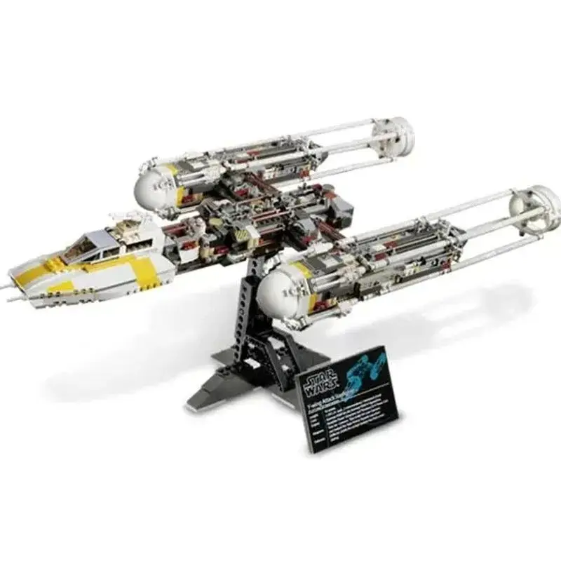 

In Stock 1473pcs Building Blocks 2004 MOC Y-wing Attack Fighter Toys For Boy Birthday Christmas Gift Bricks 10134 05040