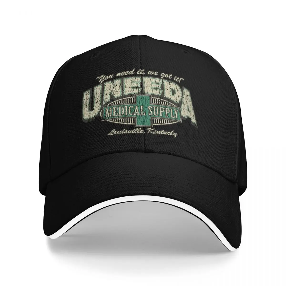 Фото Бейсбольная кепка Uneeda Medical Supply 1985, пляжная шляпа с изображением значка, мужская роскошная мужская и женская кепка №1