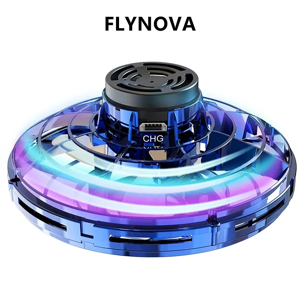 Flynova voando spinner boomerang magia mini ufo zangão flyorb fidget brinquedos original produto