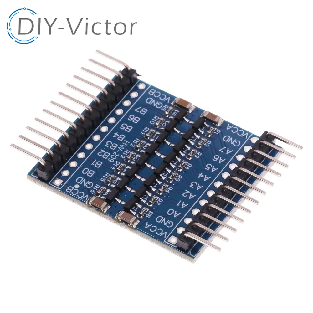 Фото 2-канальный преобразователь логического уровня IIC I2C двунаправленный Модуль платы 2 4 8 потоков постоянного тока 4/8 В/5 В с контактами для Arduino Raspberry Pi №2