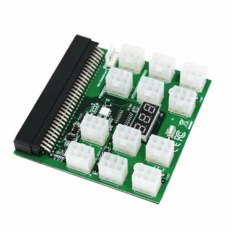 

6pin To 8pin 6pin Connector Psu Gpu Power Supply Breakout Board Led Display 12 Port 6pin Connecto 12v Power Module