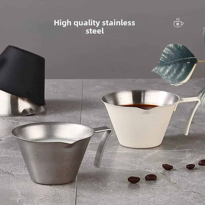 Новинка 2023 года чашка для эспрессо из нержавеющей стали 304 экстракции кофе 100 мл с