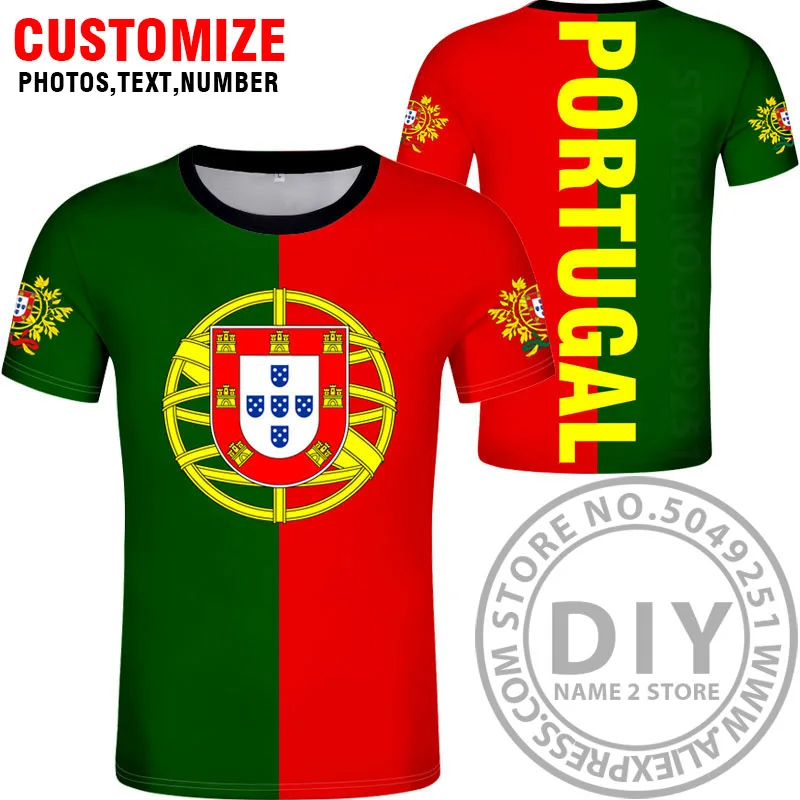 

PORTUGAL t shirt diy free custom name number prt t-shirt nation flag pt republic portuguese country college print photo clothing