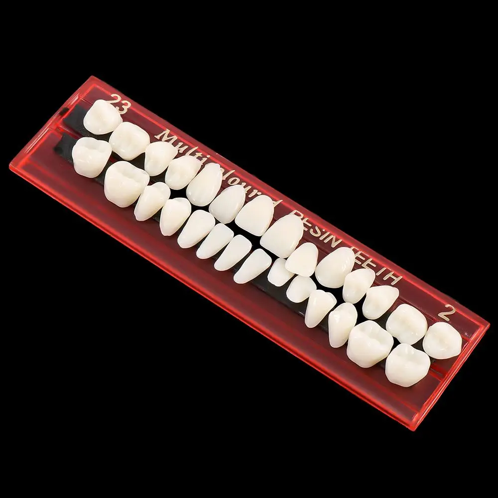

Прочная Модель зубов, 1 комплект, цветные зубные протезы, направляющая для затенения зубов 24 #, полимерные зубные материалы для зубов, протезы