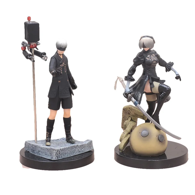

Экшн-фигурка Nier Automata, фигурка робота из ПВХ, 15-17 см, 9S и 2B