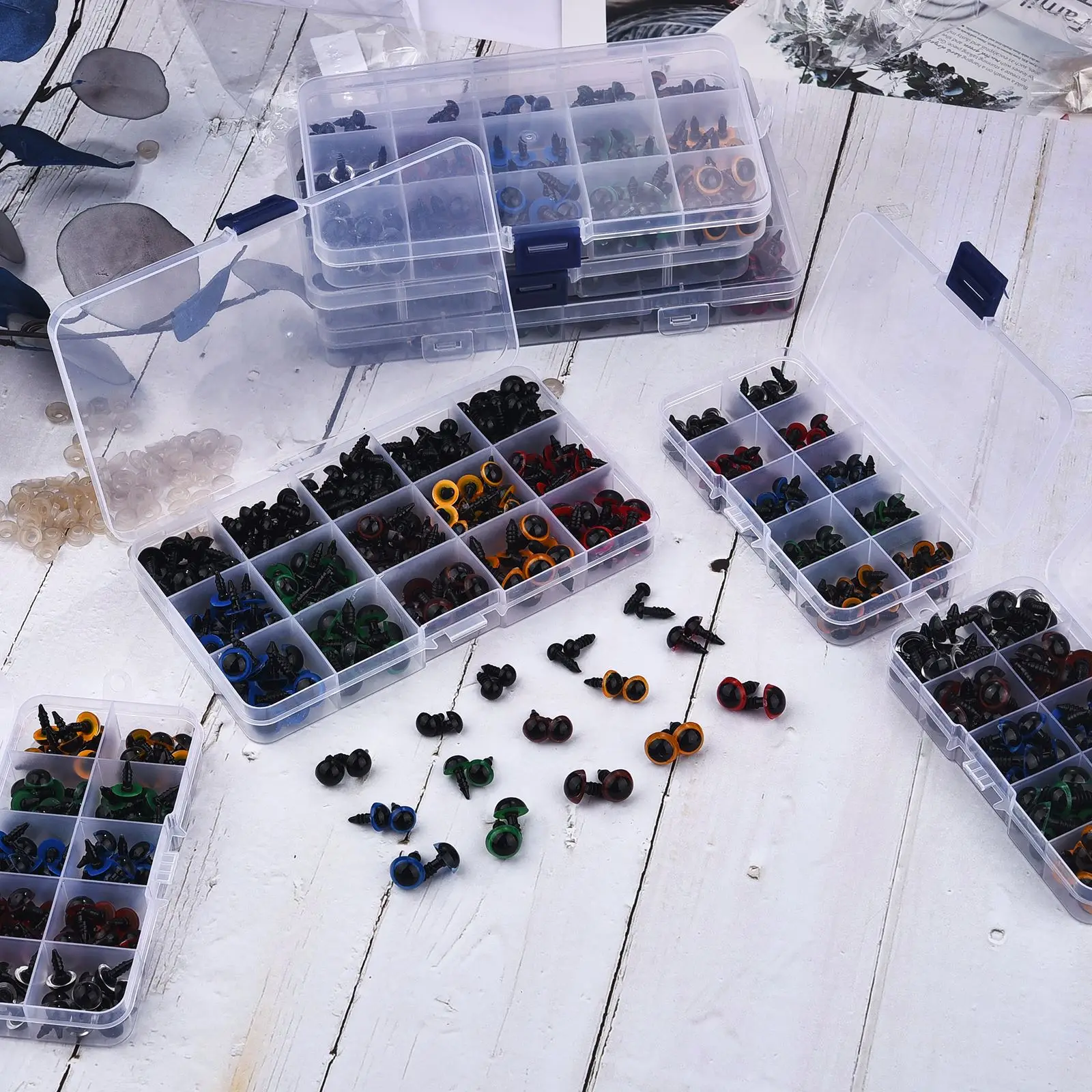 100 шт. Глазные яблоки для кукол аксессуары черные пластиковые плюшевые