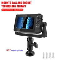 fish finder mount bracket ball head mount 360 degree rotatable universal mounting plate for canoe boat fishing accessories