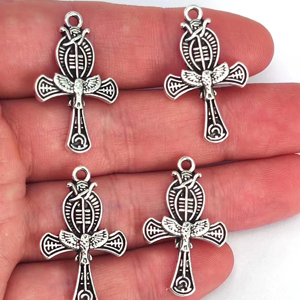 

50pcs Egyptian Cross of Life Pendant Eternal Life Talisman charm for DIY women man Accessories