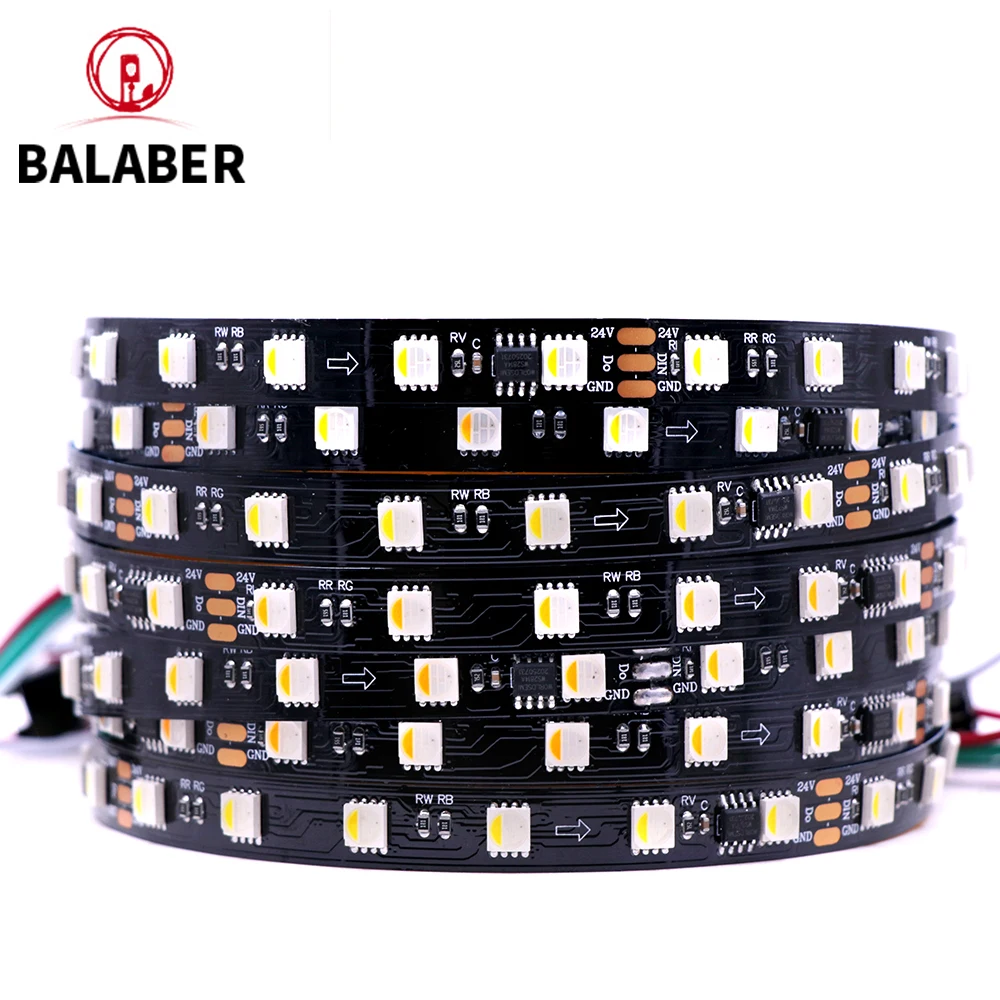 

12 В 24 В WS2814 RGBWW RGBCW Светодиодная лента 4в1 Аналогичная группа SK6812 RGBW Адресная группа WS2811 5050 3-контактные светодиодные фонари IP30 65 67 LED