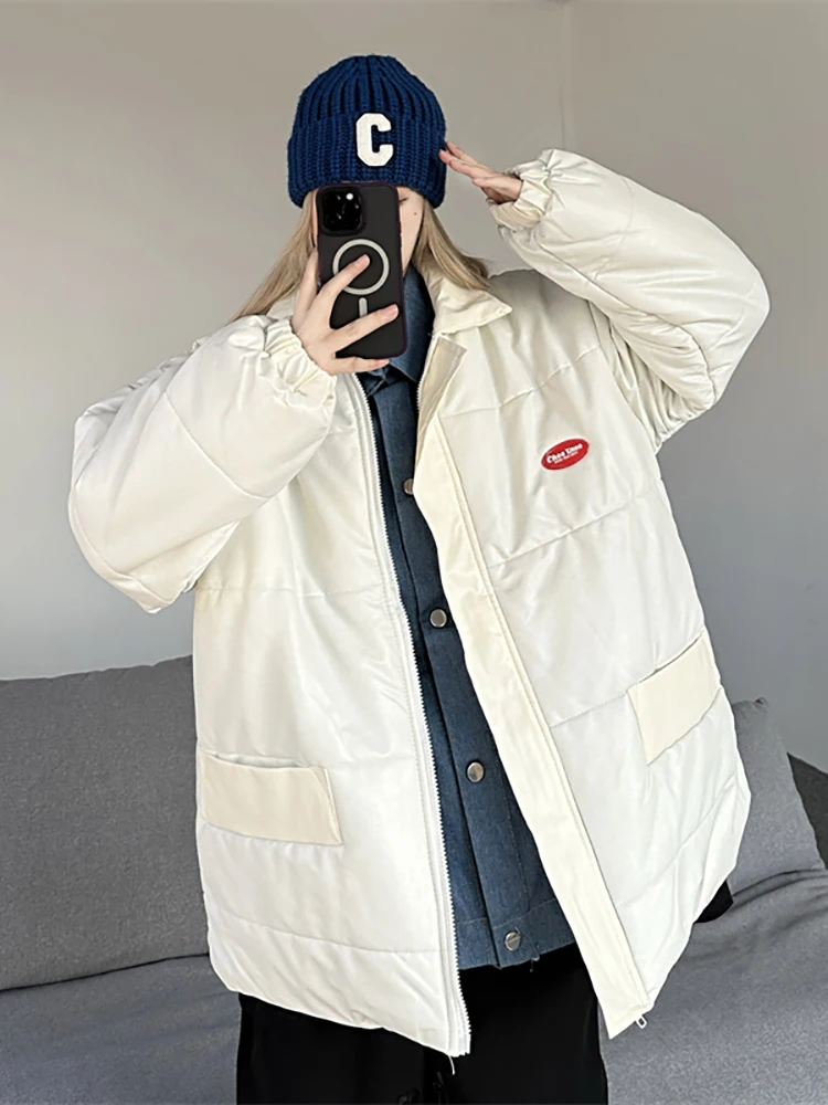 AOSSVIAO Fake Two Pieces Korean Jacket Women Winter Parkas Solid Hooded Thicken Warm Female Snow Wear Coat Padded Loose Clothes