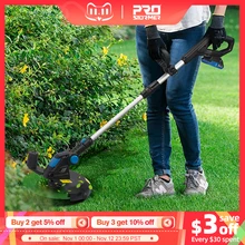 20V Electric Lawn Mower Li-ion Battery Cordless Grass Trimmer 12in Auto Release String Cutter Pruning Garden Tools By PROSTORMER