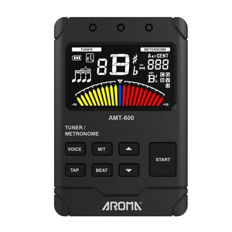 

AROMA AMT-600 Multifunctional 3 In 1 Guitar Tuner,Electronic Acoustic Guitar Tuner Metronome Tone Generator