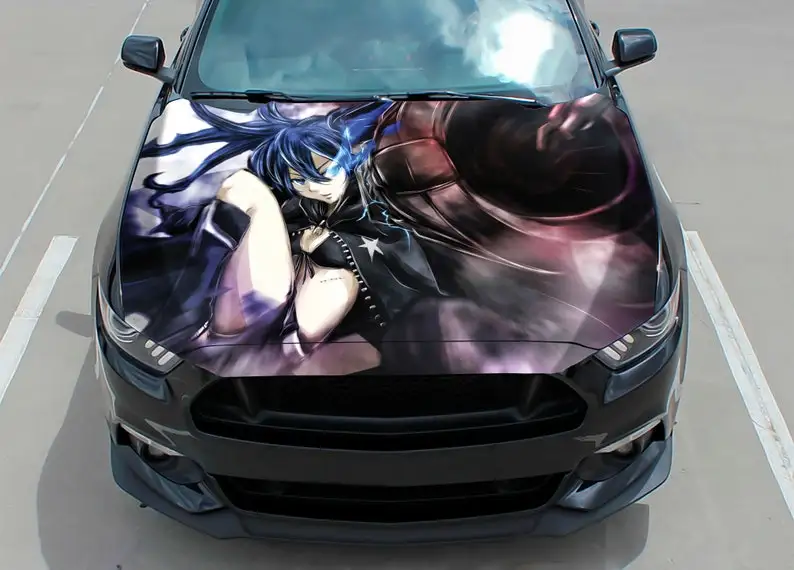 

Наклейка на капот автомобиля, винил, наклейка, графика, оберточная наклейка, наклейка на грузовик, графика грузовика, наклейка на капот, Череп, f150, аниме, black rock sh