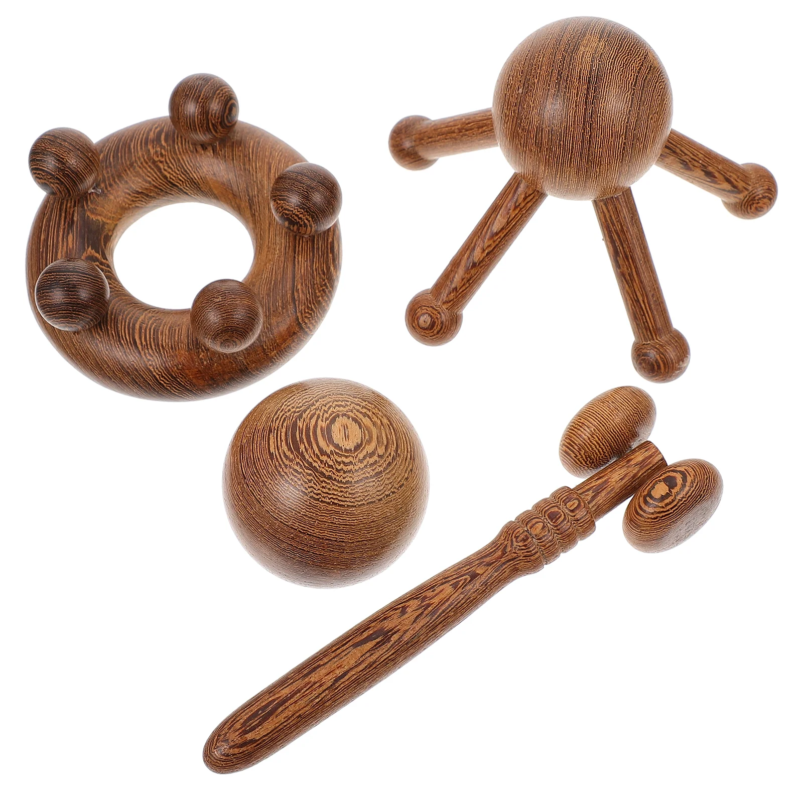 

4 Pcs Multifunctional Environmentally Friendly Wooden Appliances Tools Kit for Home