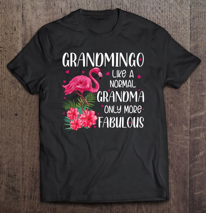 

Grandmingo, как обычная бабушка, фламинго, влюбленная бабушка, футболка для мужчин, топы в стиле Харадзюку, аниме, футболка оверсайз