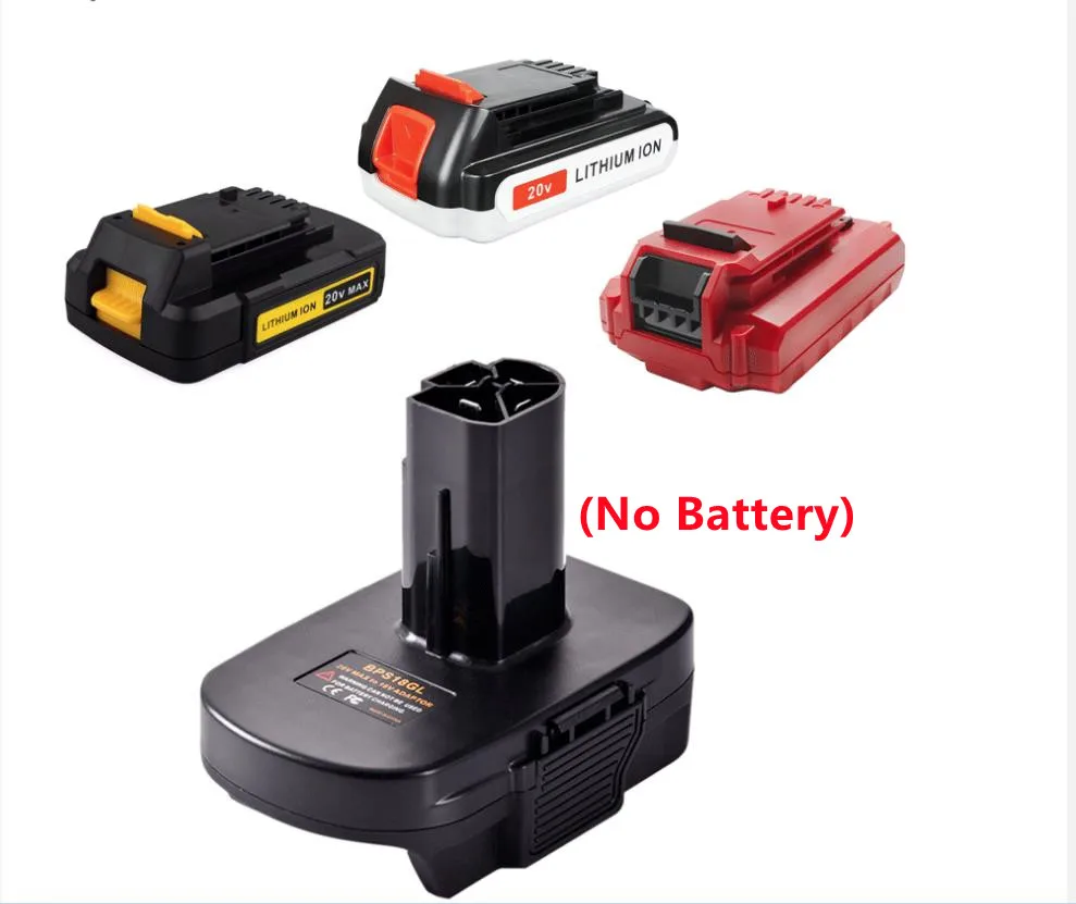 

Адаптер для аккумулятора Black & Decker Для Porter-кабель для Stanley 18 в, литий-ионная батарея для ремесленного инструмента, адаптер-конвертер BPS18GL