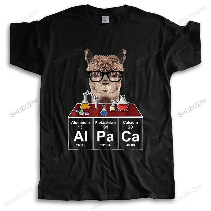 

new fashion High Quality t-shirt men crew neck tees Love Alpaca Shirt Gift Awesome Alpaca Periodic Shubuzhi summer Short Sleeve