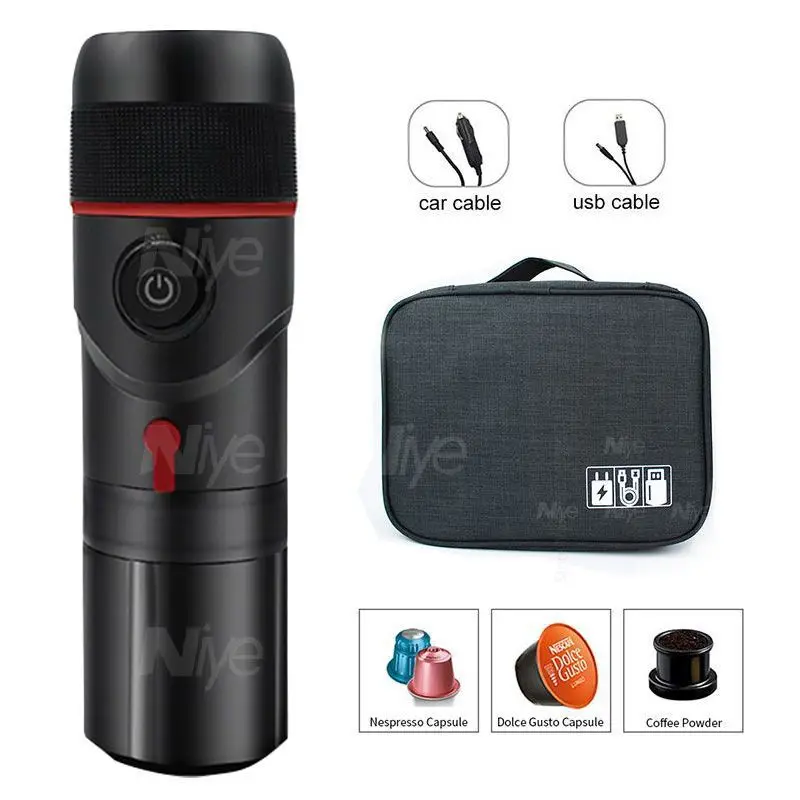 3-in-1 Portable Coffee Machine Capsule Maker for Car & Home 