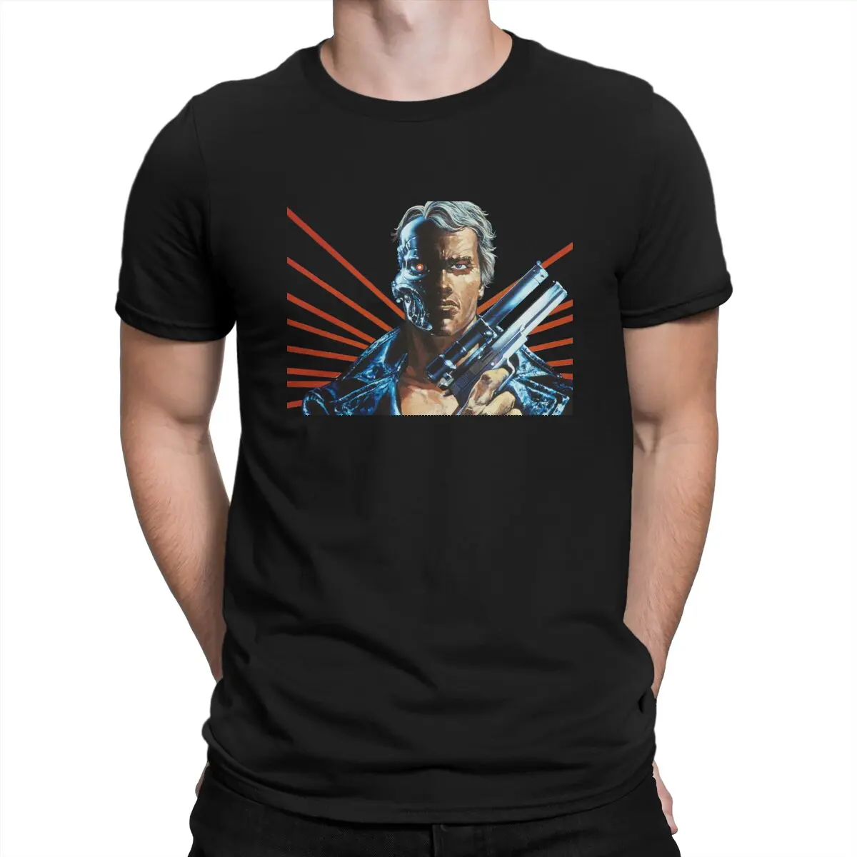 

The Terminator Robot In The Future Time Man TShirt Robot Fashion T Shirt Original Streetwear New Trend