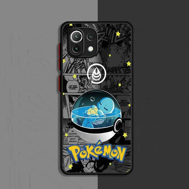 Роскошный чехол для телефона Pokemons Xiaomi Redmi 13C1 2 5G 10C 12C 9 10 9A 9T 9C A1 A2 Plus K40 Pro матовый
