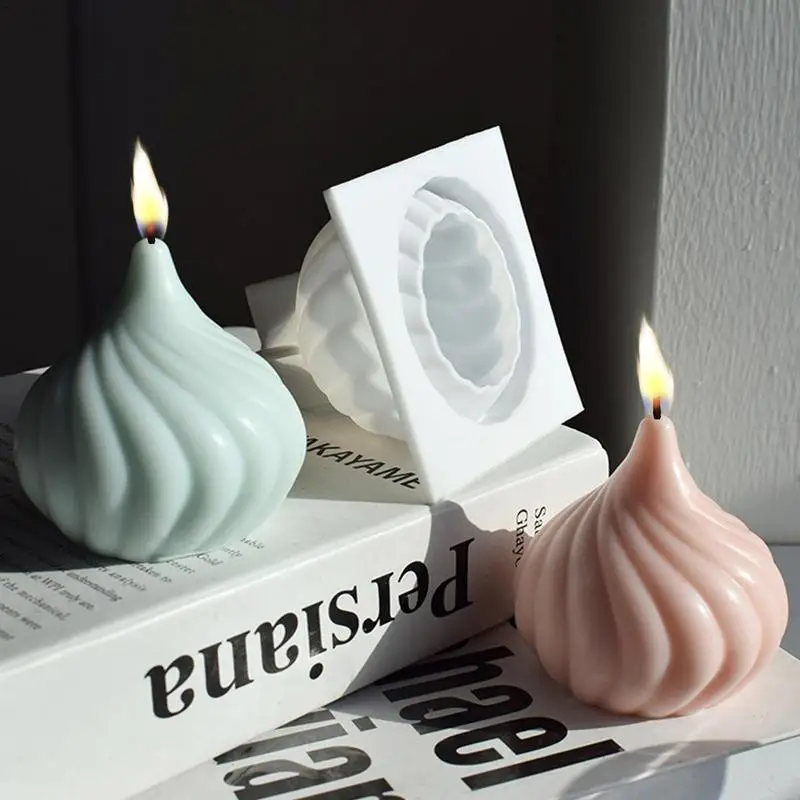 

Spiral Onion Silicone Cake Mold Baking Mousse Cake Non-Stick 3D Russian Tale Baking Mold French Dessert Cake Decor Candle Molds