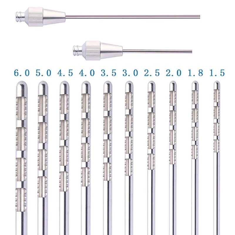 Beauty Sawtooth Shape Needle4 Holes Fat Harvesting Cannula for Stem Cells liposuction Cannula Fat Transfer Needle