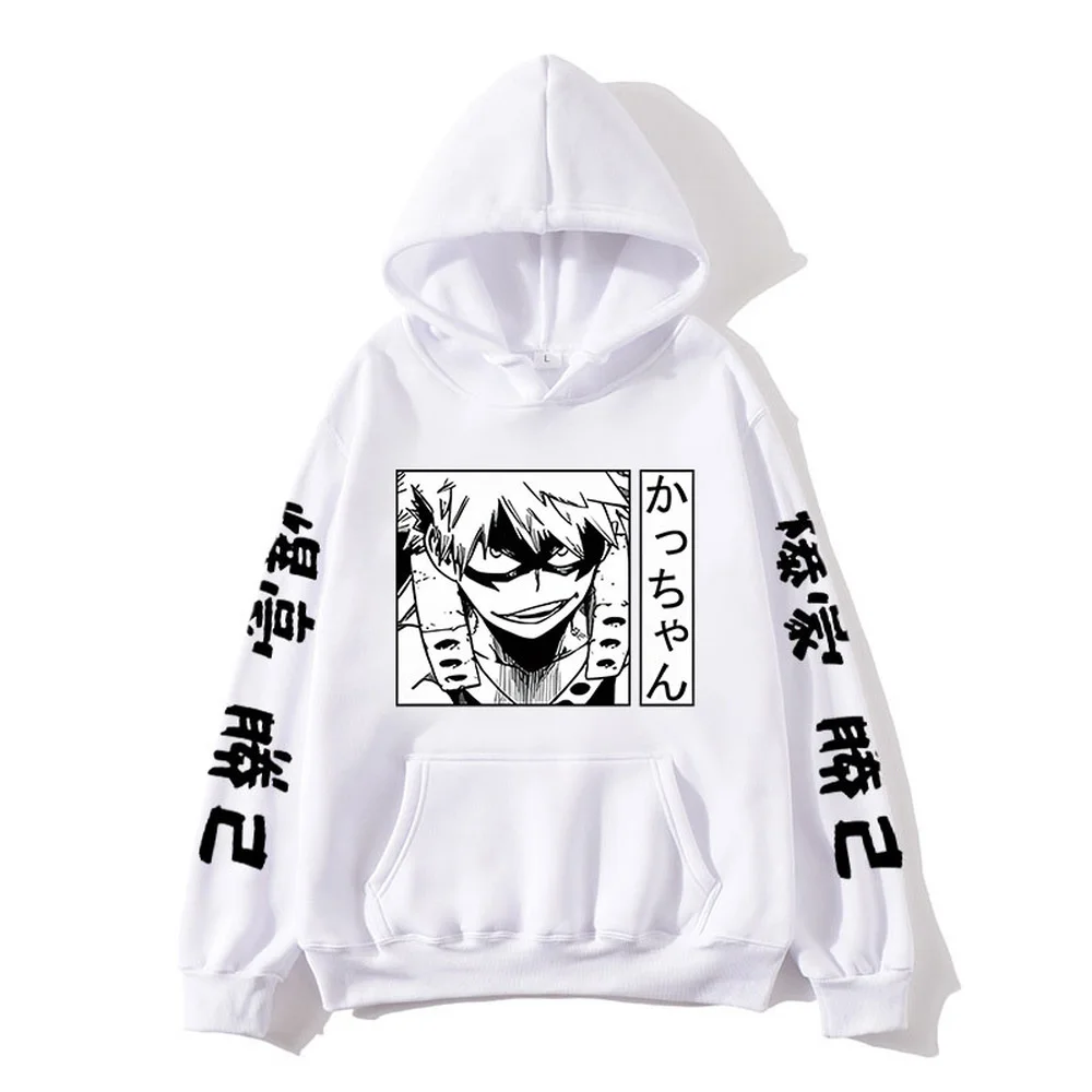 

My Hero Academia Hoodie Katsuki Bakugo Hoody Printing Pullovers Japanese Style Anime Sweatshirts Unisex Funny Casual Men Tops