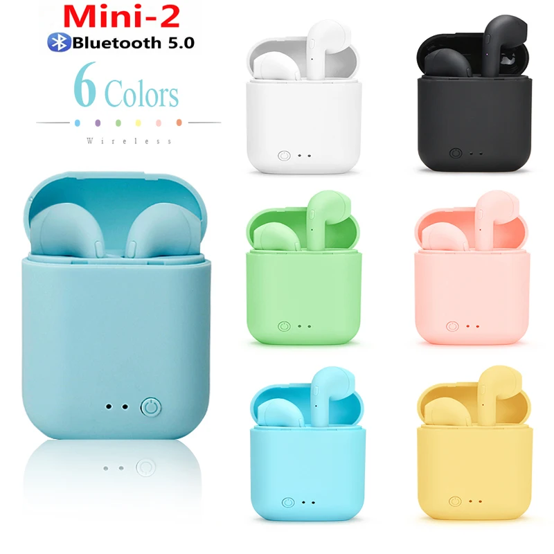 

i7s Mini 2 TWS Ture Wireless Earphones HiFi Stero Headphones Sports Earbuds Headset With Mic for iPhone Xiaomi Samsung PK i12 i9