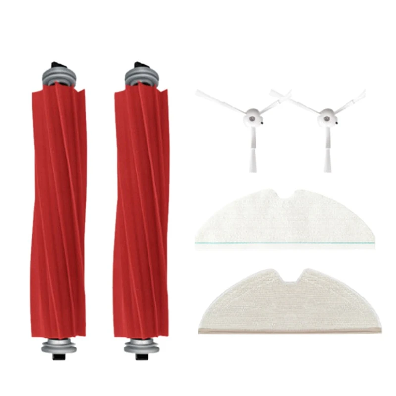 

6PCS Replacement Spare Kit For Xiaomi Roborock T8 Robot Vacuum Cleaner Accessories Detachable Main Side Brush Mop Cloth