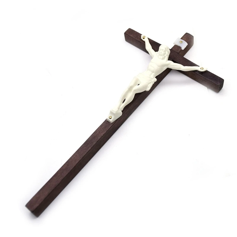 

Wooden Crucifix Wall Prayer Decor Altar Chapel Church Ornaments Christian Dropship
