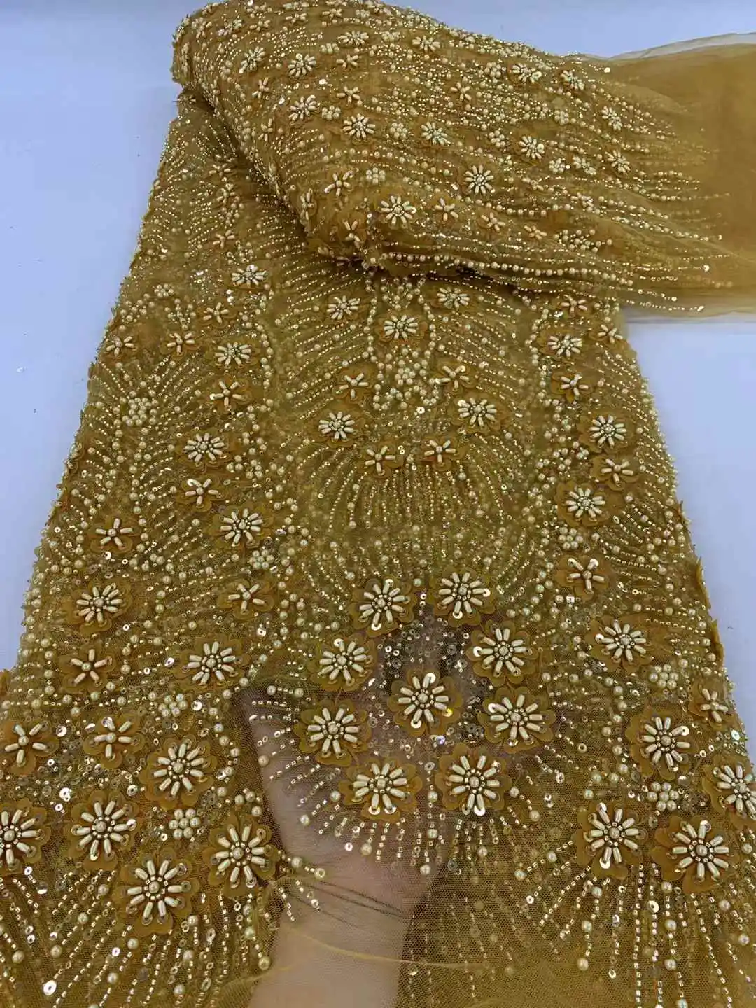 Нигерийская кружевная ткань с бусинами для жениха 2021 высокое качество роскошная