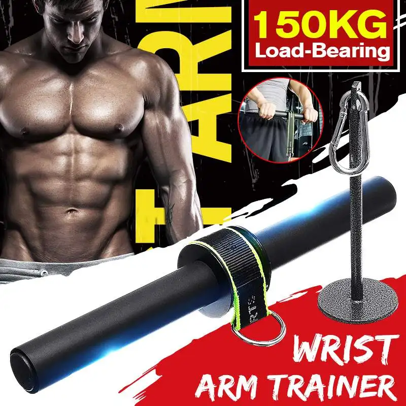 

Forearm Strength Trainer Wrist Hand Grip Hand Strength Exerciser Weight Lifting Rope Waist Roller Gym Fitness Workout Equipment