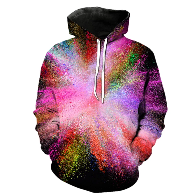 

2022 New Splash tie dyeing 3D Printed Hoodie Sweatshirts Men Women Anime Fashion Casual Hoodies Unisex Streetwear Tops