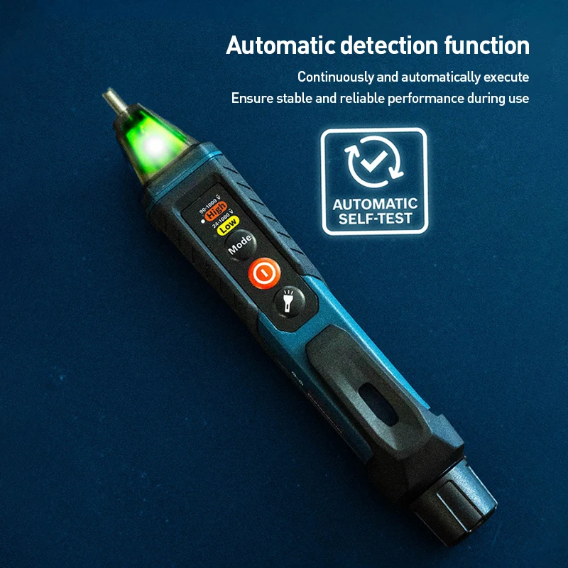 Фото Цифровой бесконтактный детектор напряжения Bosch GVD 1000-17 Professional, измерительный прибор с двумя диапазонами напряжения 24В-1000В переменного тока №5