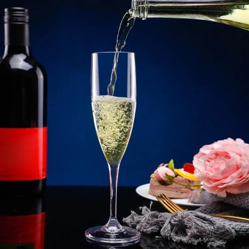 Фото E21B Shatterprensy Wine Hanse Нерушимый акриловый кубок с шампанским для вечеринки с прозрачным жареным бокалом пив №4