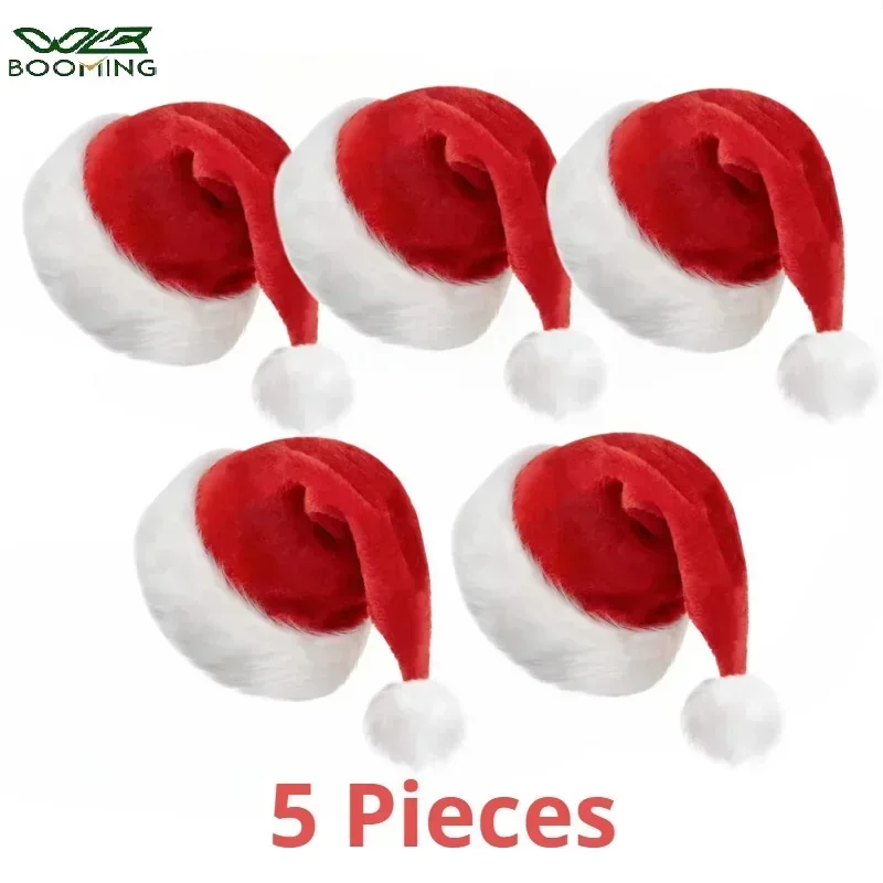 Плюшевая шапка Санта-Клауса