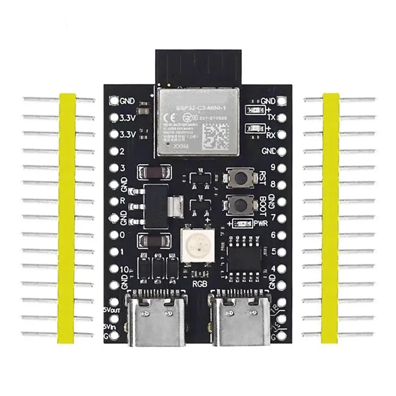 Плата разработки ESP32-C3 Dual Type-C Wi-Fi Bluetooth BLE5.0 Core Board Модуль ESP32C3