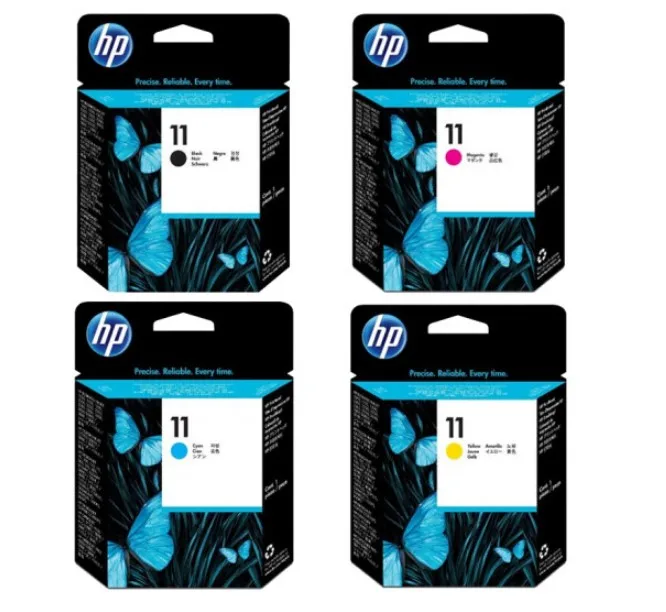 

Оригинальный Новый чернильный картридж 10 11 C4844A C4836A C4838A C4837A для принтера HP Designjet 500 800 K850 1200 2300 1000 1100