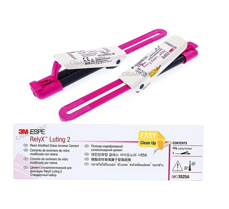 

3 м ESPE Relyx Luting 2 цемента Стоматологическая Смола цемент клей для зубов Корона мост модифицированное стекло иномер цемент