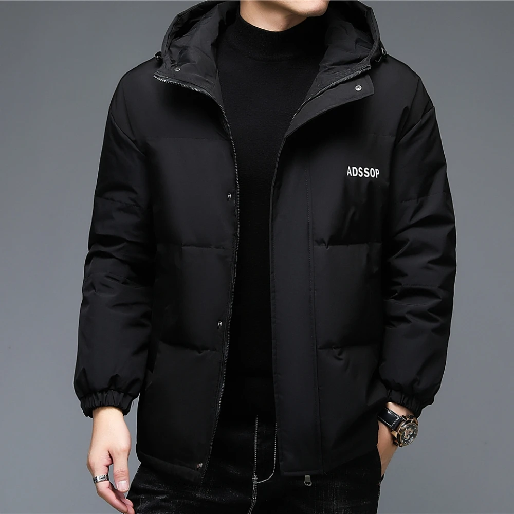 COODRONY Brand Winter Hooded Coats 90% White Duck Down Jacket Men Clothing Fashion Casual Windbreaker Thick Warm Overcoat Z8160