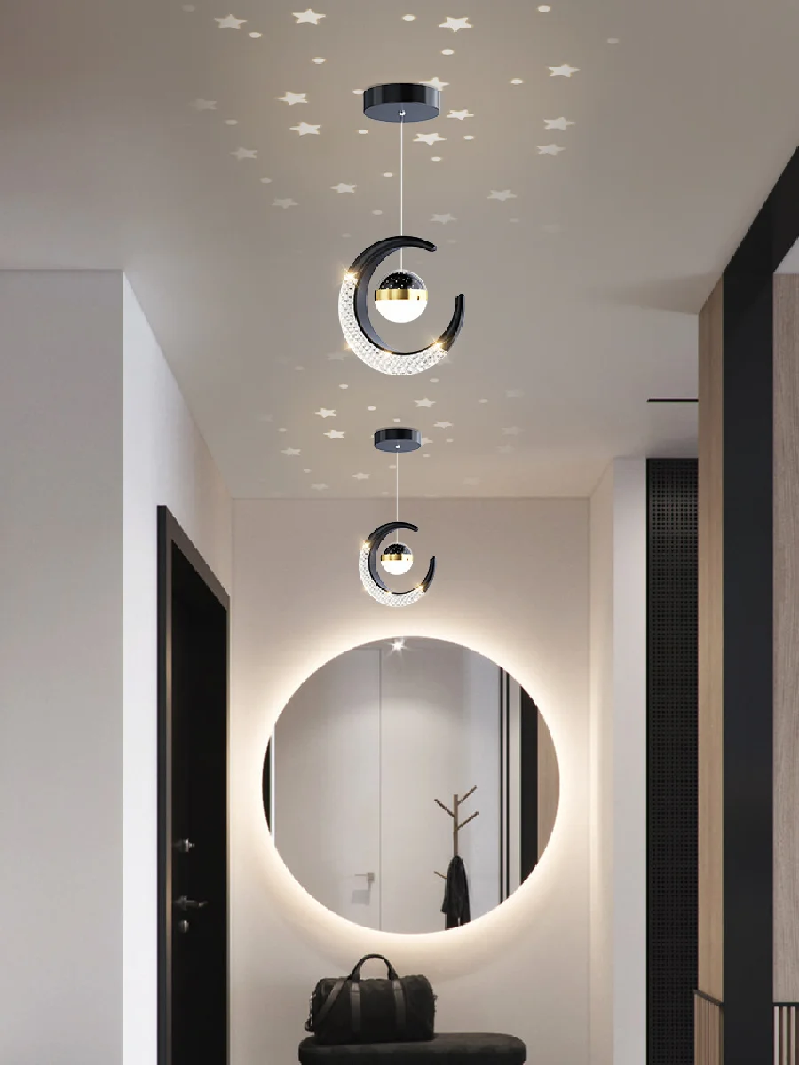 

Aisle light corridor small chandelier full star moon entrance light entry hall cloakroom balcony decorative passage light