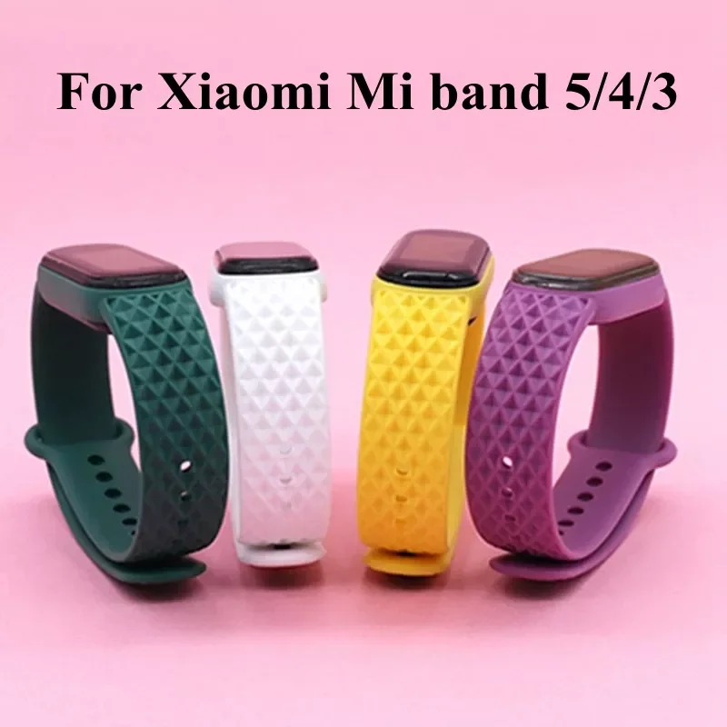 

Silicone Strap for Xiaomi Mi Band 4 5 6 3 Replaceable Wristband for Xiomi miband 5 4 3 6 Soft Wrist Bracelet Miband5 Miband4 Mi3