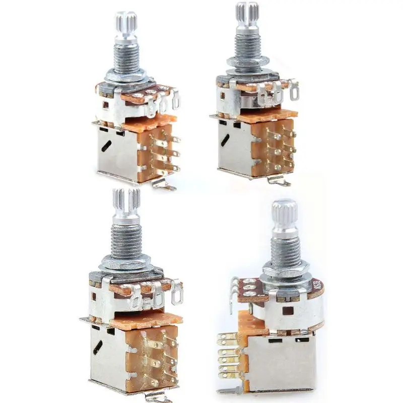 

A500K B500K A250K B250K Push Pull Guitar Control Pot Volume Potentiometer Guitar Parts & Accessories Guitar Switch Knob
