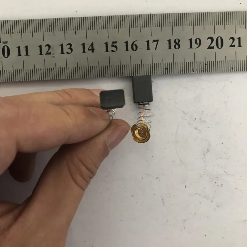 2 шт. 14 мм x 9 6 9/16 &quotx 9/25&quot 15/64&quot угольные щетки для двигателя Makita Series CB-411