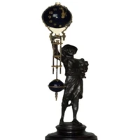 the imitated from 19th french a naughty boy antique solid brass pendulum mechanical table clock movement running 3