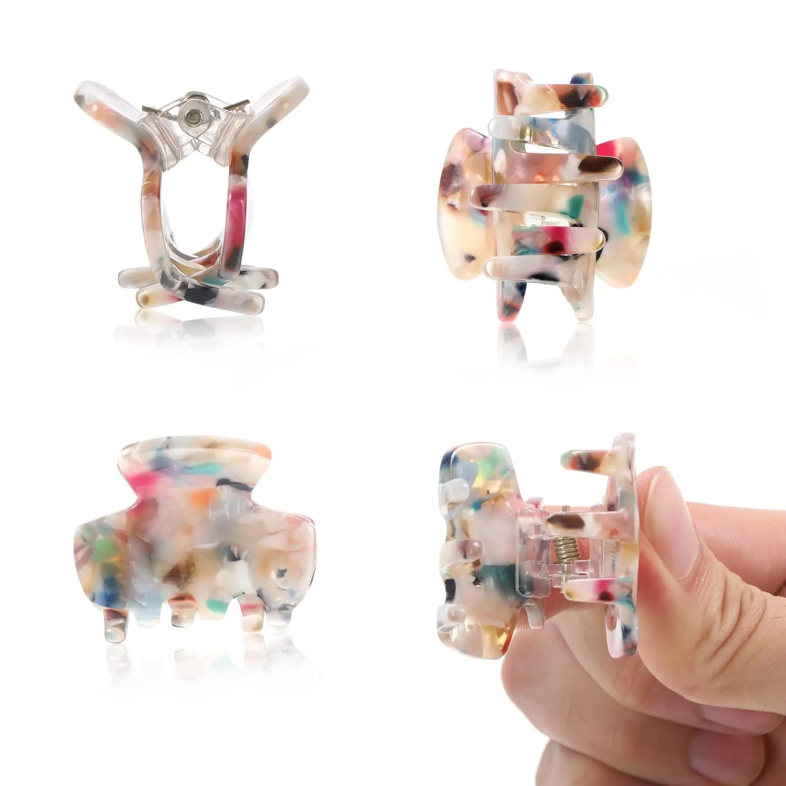 6 шт. заколки для волос повязка держатель конского хвоста фиксированный захват