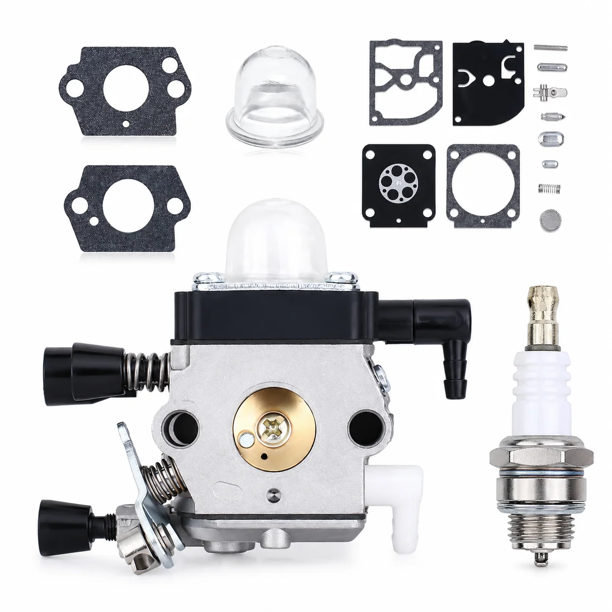 Фото Комплект для настройки карбюратора бензопилы Stihl FS46C FS55R KM55R FS74 FS75 FS76 FS80 4228 120 0608, запасные части и аксессуары №1